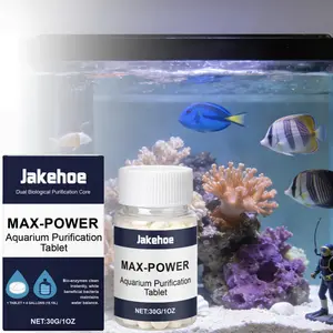 Aquarium Purification Tablets, Cleaner, Daily Cleaning Aquarium Water, Gentle Formula, Cleans Aquarium Grime, Fish Tank Maintenance