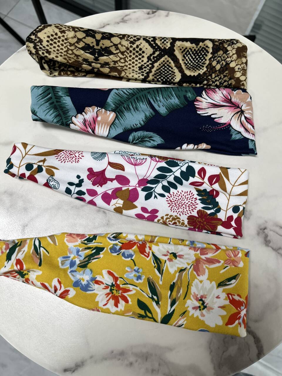 Bling Hair Only 1pcs Random Color Cashew flower sweat-absorbing headband suitable for sports men and women