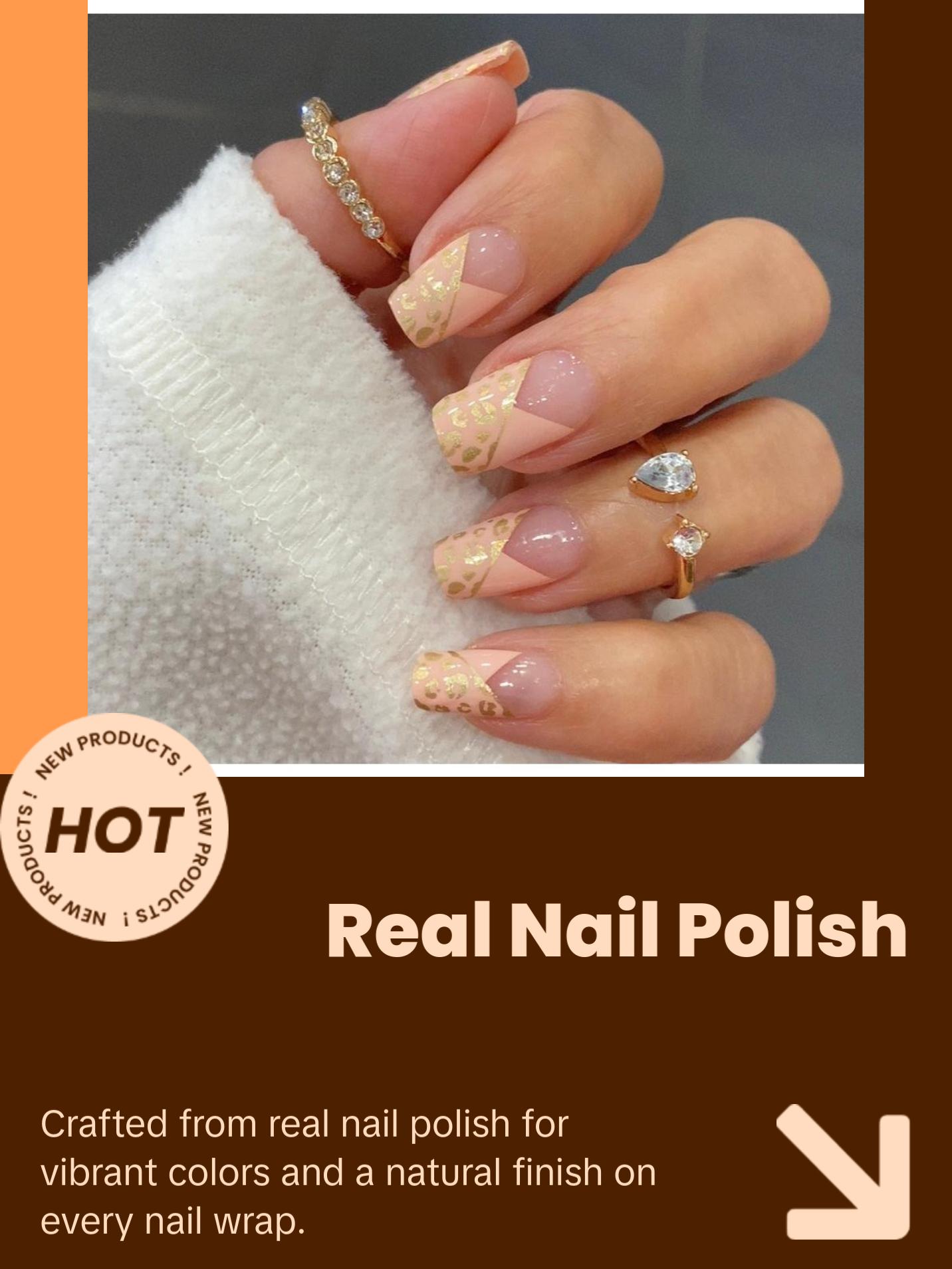 Prismatic Cheetah French Nail Wraps