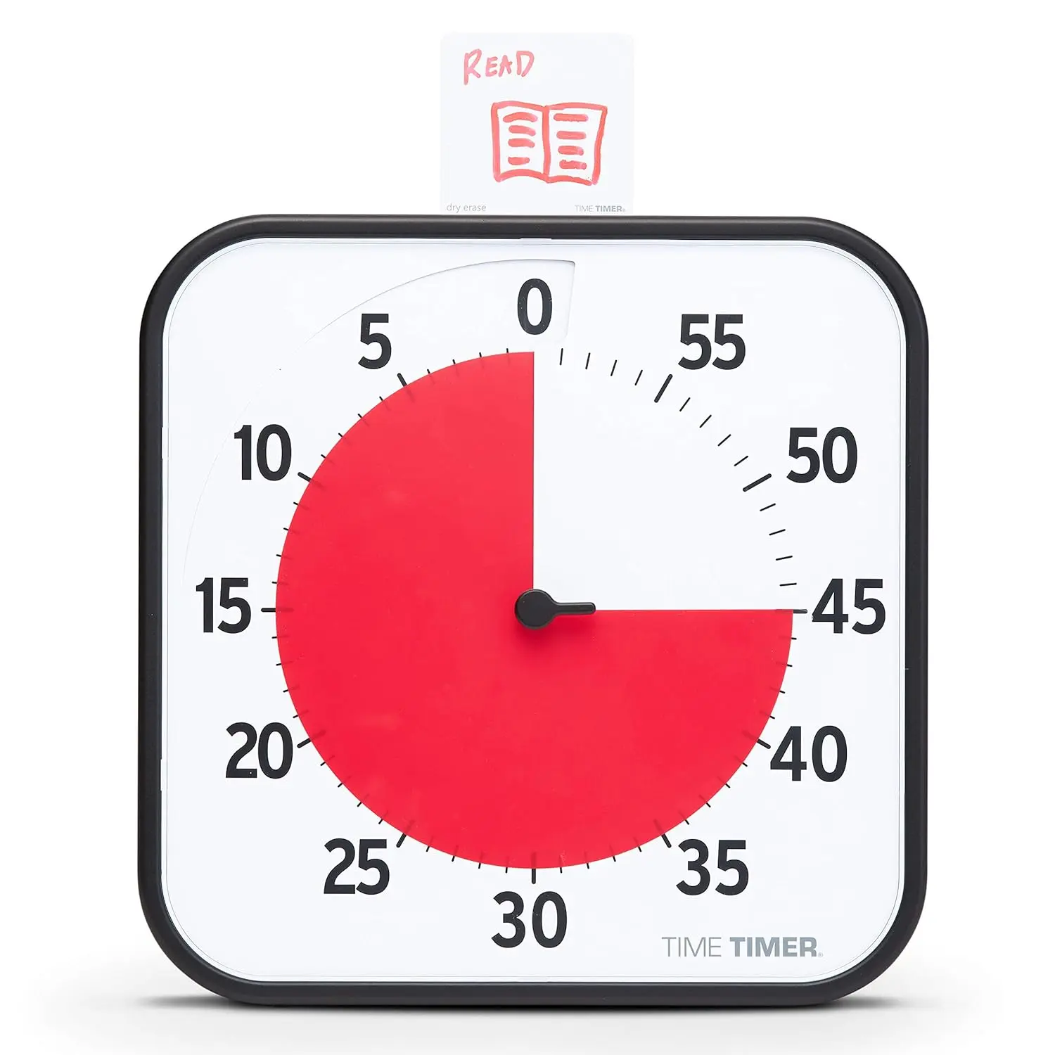 12 inch Visual Timer 60 Minute Kids Desk Countdown Clock with Dry Erase Activity Card, Also Magnetic for Classroom, Homeschooling Study Tool, Task Reminder, Home and Kitchen Timer