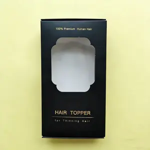 【Don't buy - Free gift topper‘s box】An exquisite black gift box, through the transparent part on the front, you can directly see the hair. It can be filled with a topper made of real hair, which is also very elegant as a gift.