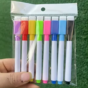 8 Color Dry Erase Whiteboard Markers with Magnetic Eraser, Eco-Friendly Washable Ink, Perfect for Office, Home & Creative Gifts
