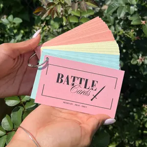 BATLLE CARDS Launch Set - Colorful Scripture Cards for Meditation Prayer & Obedience Practice - 3 Themed Packs Included - Portable & Durable - NLT NIV AMP Versions - Perfect for Daily Use