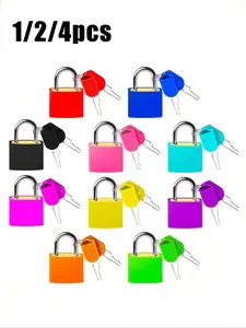 Mini Colorful Key Lock Set, 1-20 Pieces, Ideal for Luggage, Travel Bags, School Gym, Classroom Pairing Games, Storage Solutions