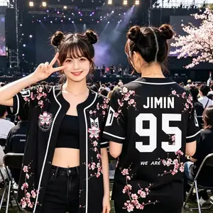 Kpop Group Bangtan Style Jersey, Custom Bangtan Boys Members Baseball Jersey For Army, Bangtan World Tour 2026 Merch Top, Bangtan Comeback 2026 Sports Vest