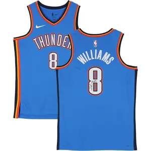 Jalen Williams Oklahoma City Thunder Autographed Nike Blue Icon Swingman Jersey - Fanatics Authentic Certified - NBA Memorabilia