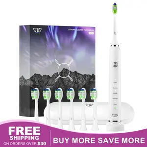 JTF P200 Sonic Electric Toothbrush for Adults - Rechargeable Electric Toothbrushes with 6 Brush Heads & Holder,  1 Charge for 45 Days