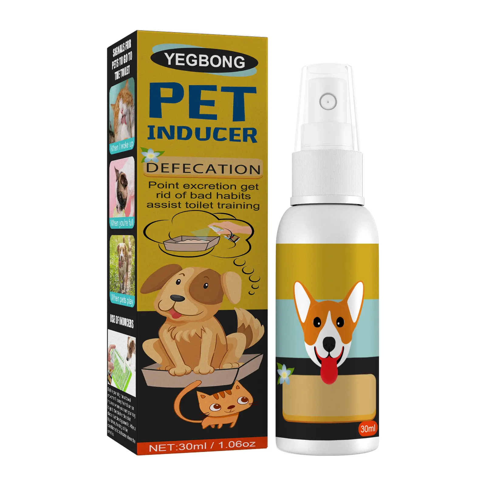 Pet Defecation Positioning Spray Pet Urine Positioning Pet Cat and Dog Targeted Defecation Inducer sohochic