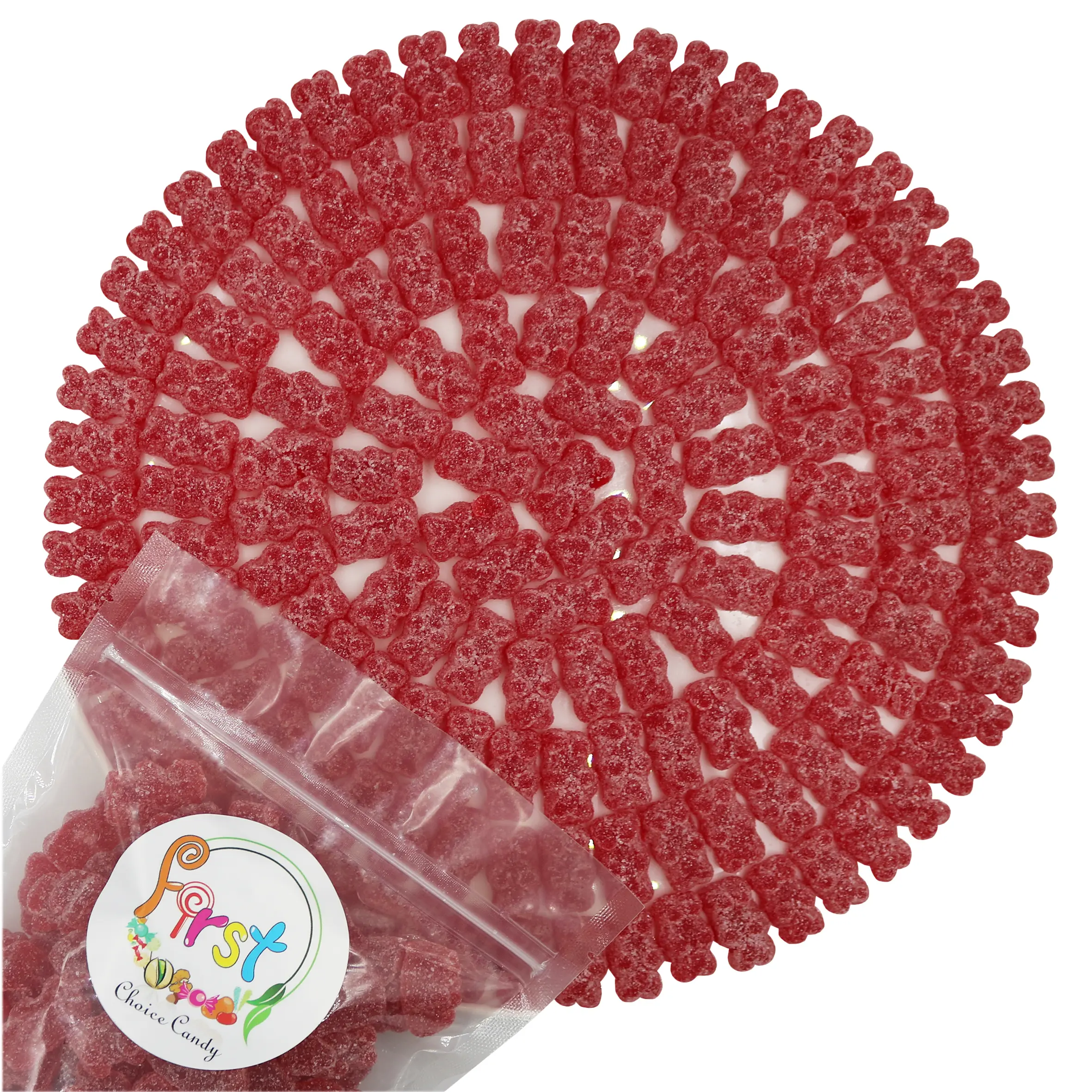 SOUR CHERRY GUMMY BEAR 2LB BAG Chewy Candy Snack SOUR CHERRY GUMMY BEAR 2LB BAG Chewy Candy Snack