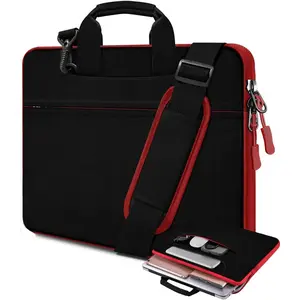 Universal Laptop  Bag 13-17.3 Inch Shockproof Briefcase with Multi-Pockets & Adjustable Strap for MacBook Pro/Air