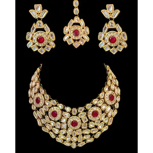 Blossom Gold-Plated Kundan Set