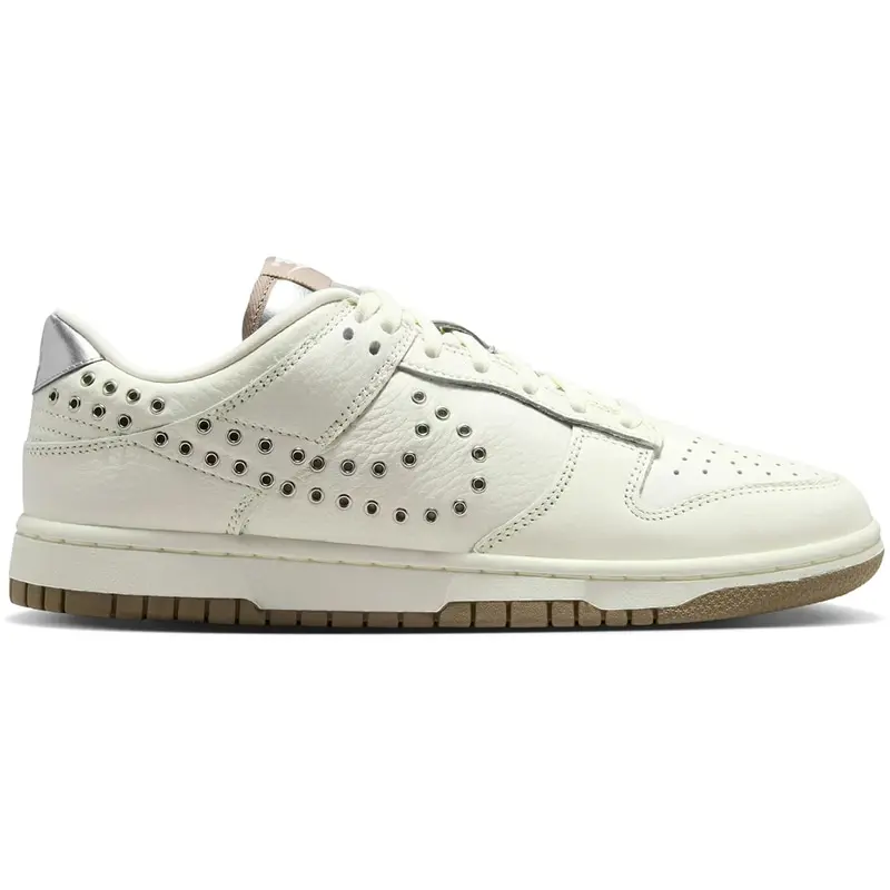 Nike Dunk Low Sail Silver Mink Brown (Women's) - Street Style Dunk Low Essential