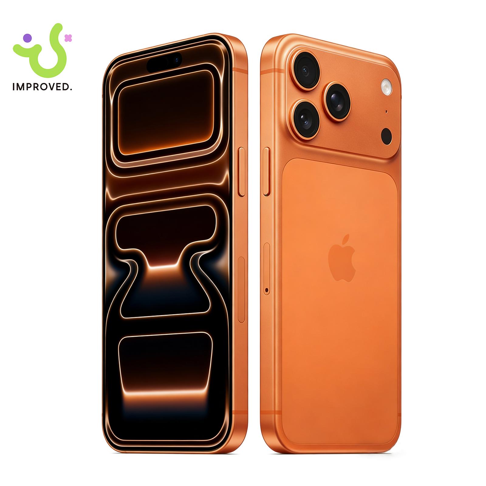 Refurbished iPhone 17 Pro Max 512GB Orange (Unlocked) - Excellent condition, 6.9″ all-screen, supports any carriers, like-new performance, 1-Year Warranty by JunQ Trading
