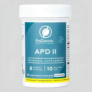 ProDermix APD II Dietary Probiotic Capsule Supplement with 8 Potent Strains, 10B CFU for Allergies, Skin Conditions, Heartburn Relief