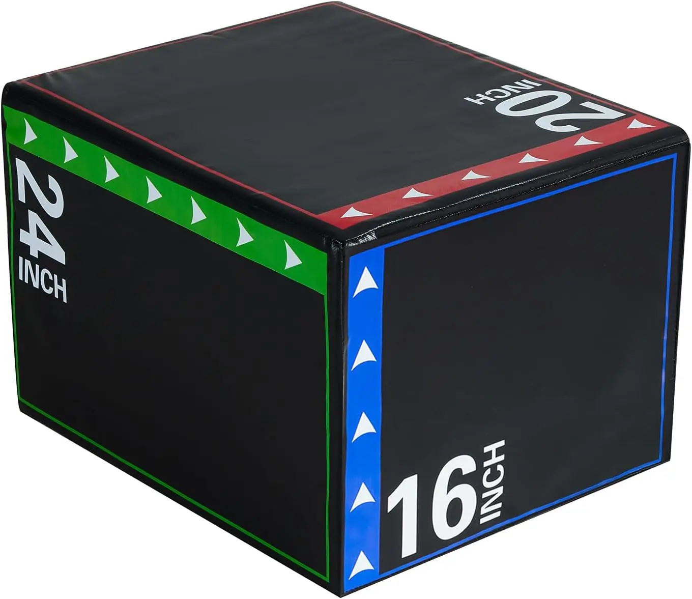 3-in-1 PLYO BOX: Your Home Gym Powerhouse! 2 Weights (10LB & 16LB) w/ 3 Adjustable Heights for Box Jumps, Step Ups & HIIT - Non-Slip, Joint-Safe & Space Saver!