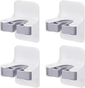 "24-HOUR SALE" Broom Holder Wall Mount Broom Hanger Wall Mount Laundry Room Organization Mop Holder Wall Mount Camper Must Haves Home Organization Broom and Mop Organizer Wall Hanging (White)