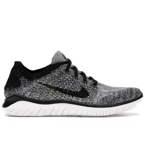 Nike Men's Free RN Flyknit 2018 Black White Ombre Running Shoes, from StockX