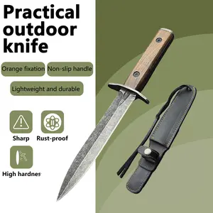 High-hardness outdoor knives, camping knives, travel and hiking straight knives, multi-functional knives, essential for wilderness survival, fishing knives