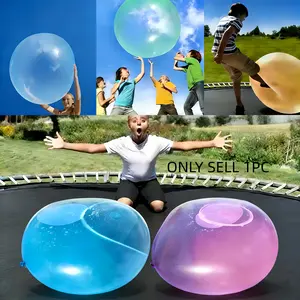 70cm Large Inflatable Bubble Ball, Thick Soft Rubber, Fillable Water Ball, Summer Outdoor Toy, Beach Pool Backyard Game, Kids Birthday Gift
