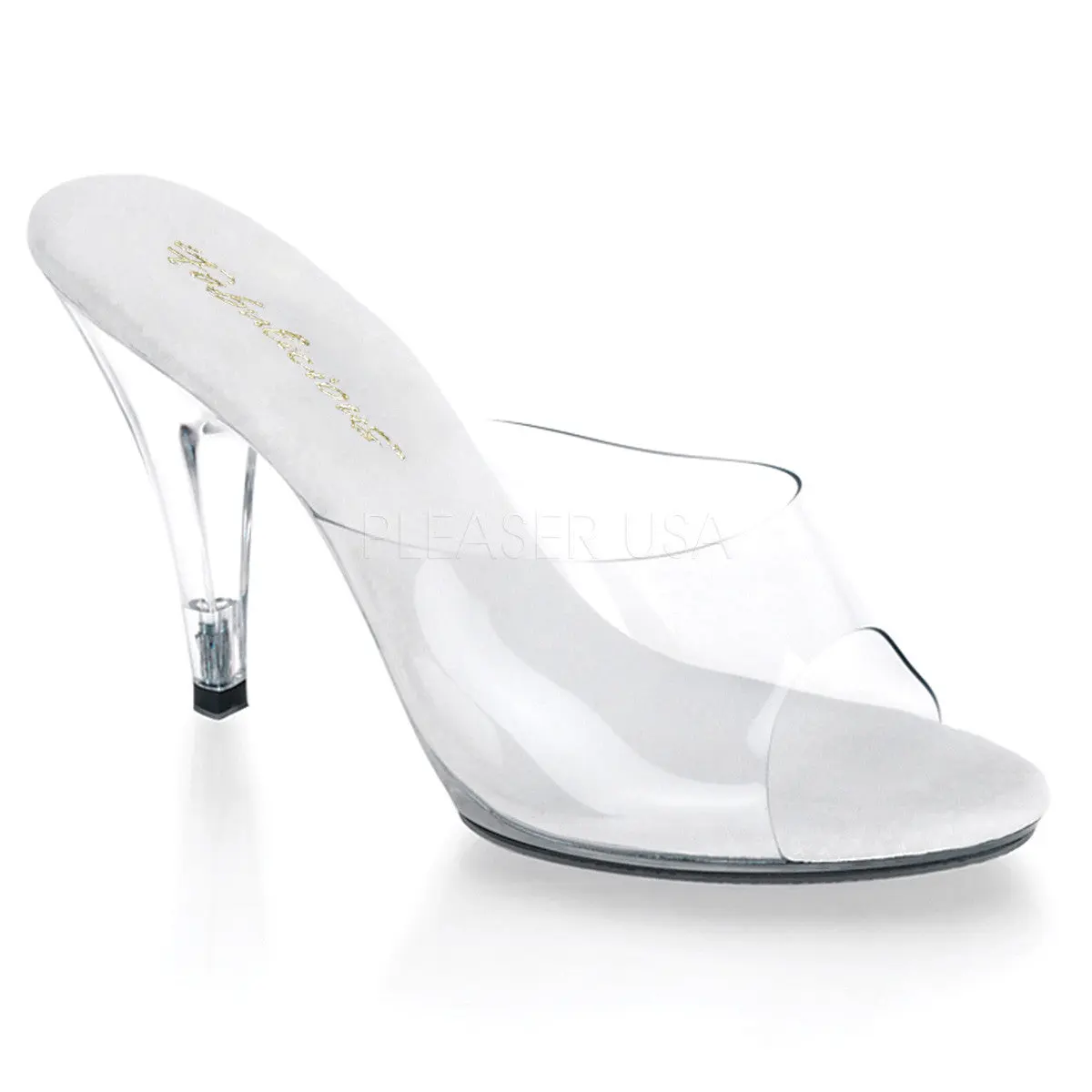 4 Inch Heel CARESS-401 Clear Sandal Footwear