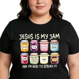 Jesus ls My Jam, Christian Shirt, ChristianGift,JESUS Christ Shirt,Gift For Christian,FunnyJesus Shirt.ChristianMoM tee