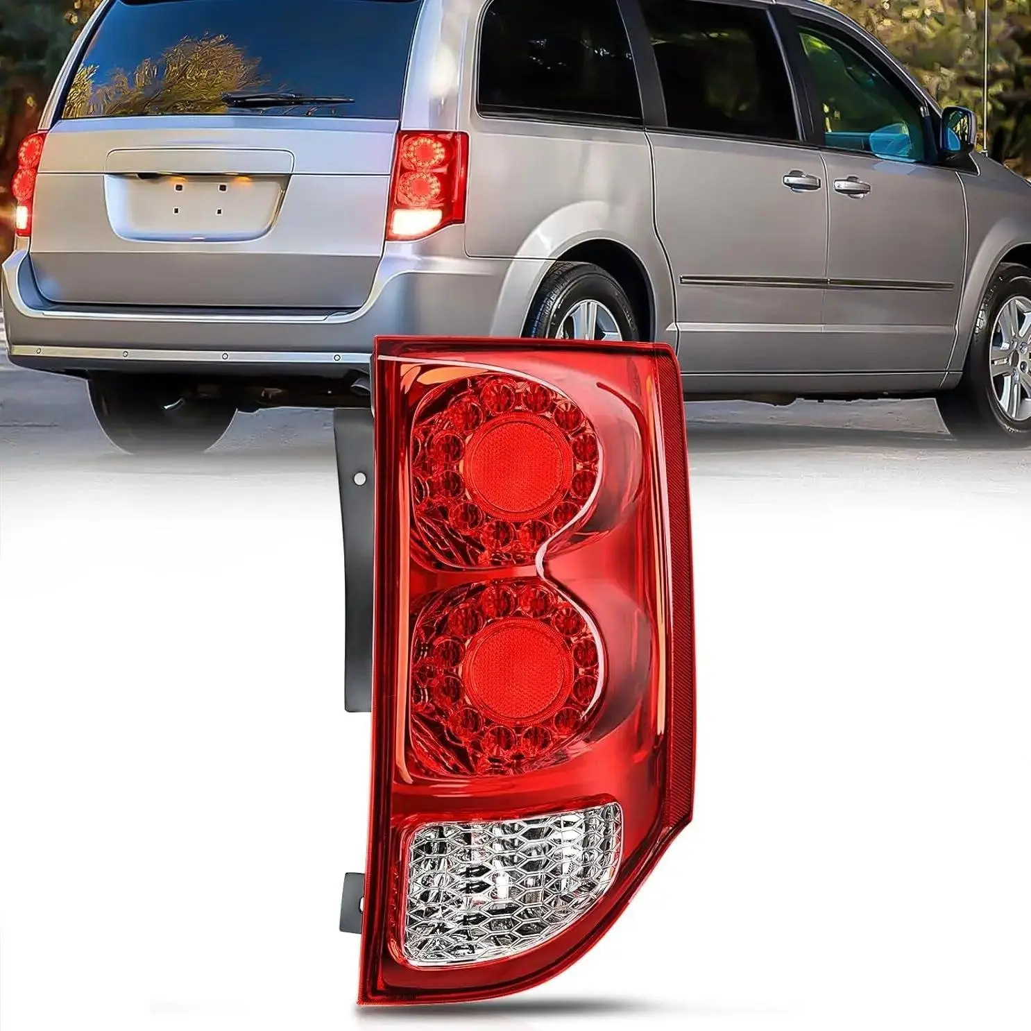 Niligt OE-Style Passenger Side Tail Light Assembly - Waterproof LED Rear Lamp Replacement for 2011-2020 Dodge Grand Caravan, Automotive Car Accessories for Driving