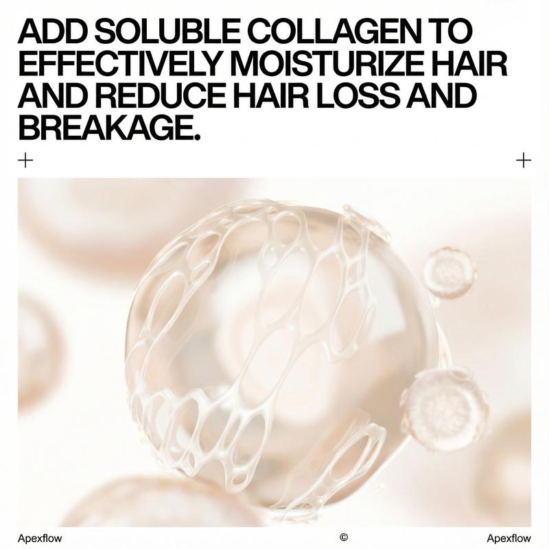 ApexFlow Instant Hair Root-Lifting Volume Spray-Gentle, Effective, Soluble Collagen,Nourishing Ingredients, Root Lift, Volumizing, Non-Greasy, Pleasant Scent, for Fine/Thin/Limp Hair