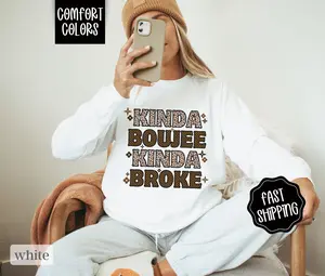 Kinda Boujee Sweatshirt Comfort Colors,  Funny Women's Crewneck Sweater, Gift for Her