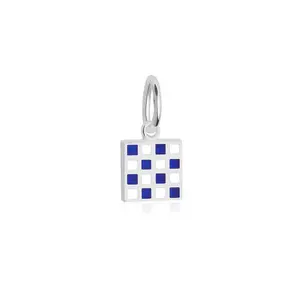 Letter N, Nautical Flag Silver Mini Charm