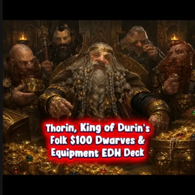 Thorin, King of Durin’s Folk Dwarves & Equipment Budget 100 Card EDH Deck