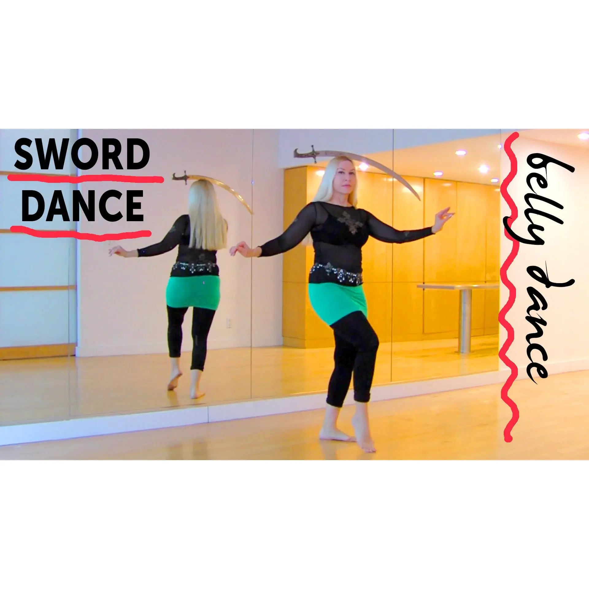 Belly Dance Drills for Balancing Acts / sword dance - 2 classes - with Neon