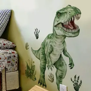 Dinosaur Wall Stickers, Large Animal Wall Decals, Graphic Decal, Self-Adhesive PVC Decor for Boys' Room, Nursery, Bedroom