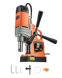 Magnetic Drill With 1300W Motor, 2922 Lbf / 13000 N Magnetic Base, Portable Magnetic Drill Press, 810 RPM, Heavy Duty Metalworking Tool For Onsite Steel, Aluminum And Woodworking Projects, Safe Quick Setup