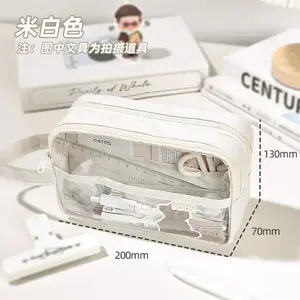 Korean Pencil Case: Simple & Large Capacity