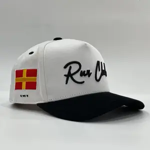 Run Club Snap Back Hat with Logo, Adjustable Fit, Front Pocket, and Adjustable Closure