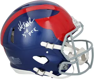 Abdul Carter New York Giants Autographed Riddell 2024 Alternate Speed Authentic Helmet with "3rd Pick" Inscription - Fanatics Authentic Certified