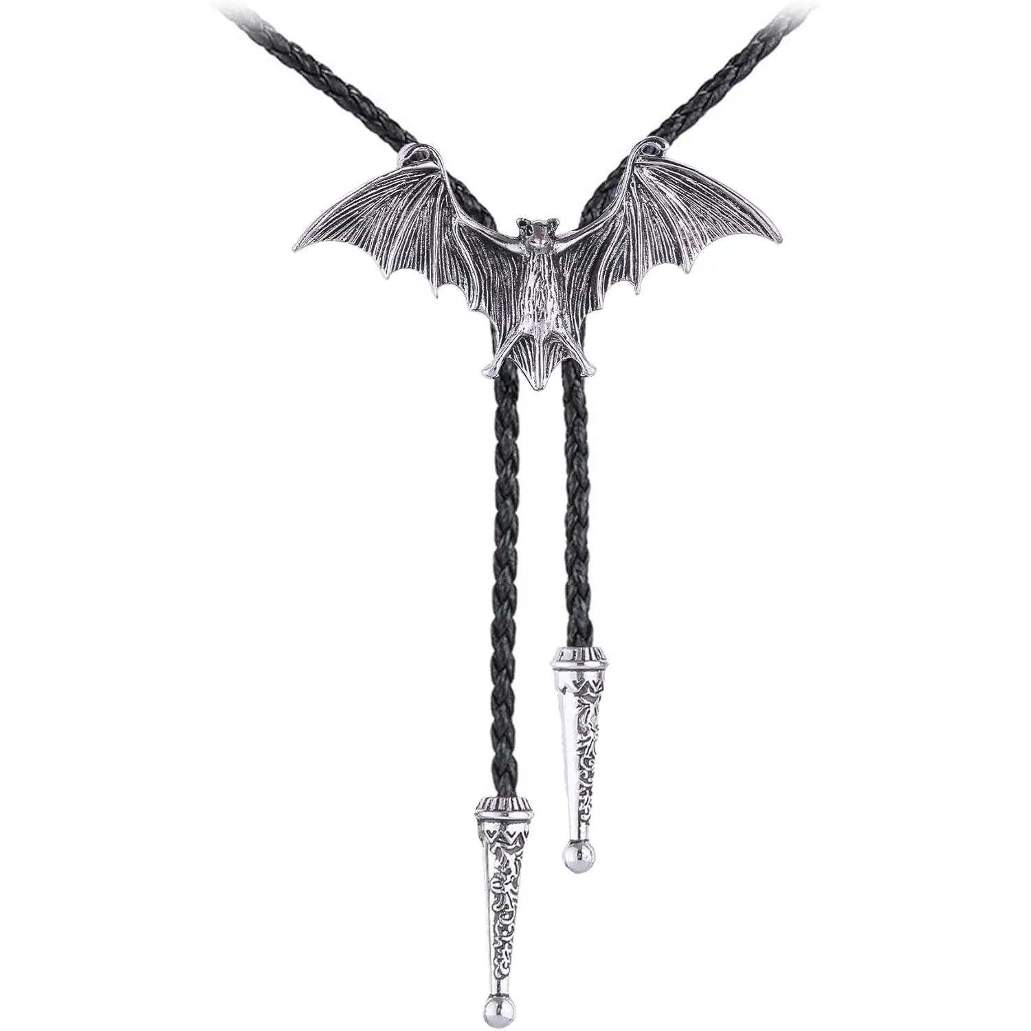 Bolo Tie for Men Western Cowboy Necktie Texas Viking Style Tie Silver Native American Accessories Cowgirl Costume