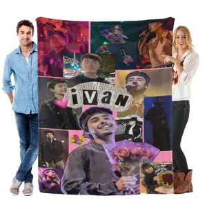 Ivan Cornejo Collage Blanket | Soft Flannel Throw for Fans | Perfect Gift for Ivan Lovers & Regional Mexican Music Fans