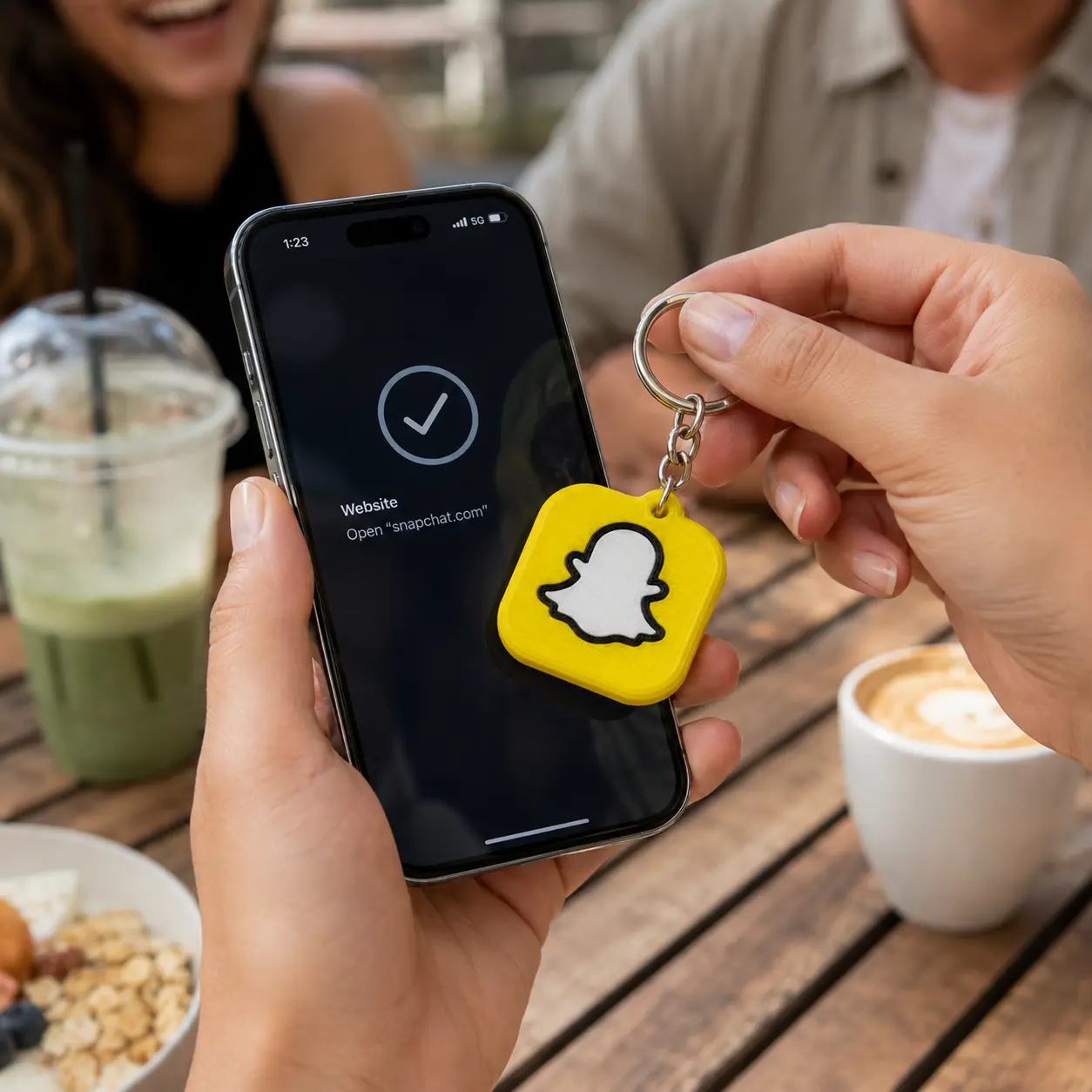 NFC Social Media Keychain – Tap-to-Share Networking Tag fashionable bag perfect birthday