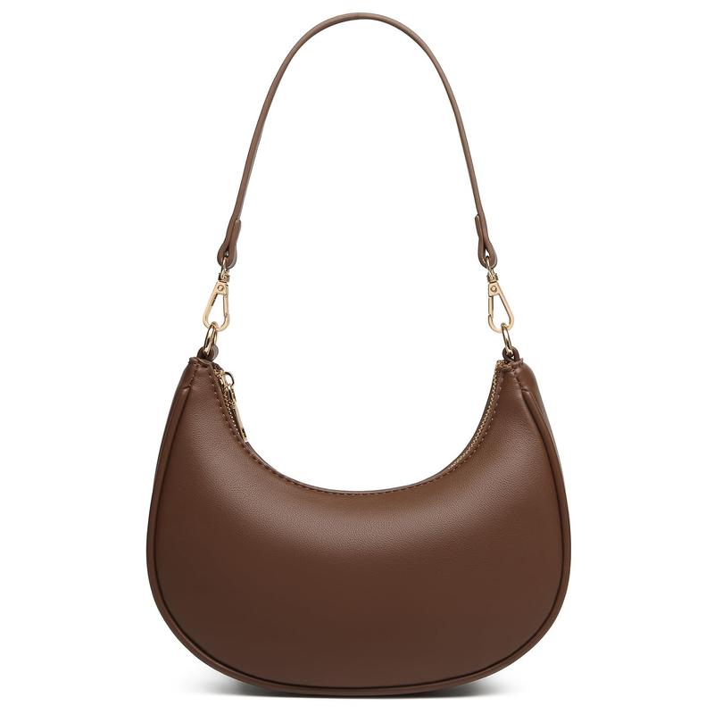 Women'S Fashionable Shoulder Bag, Crescent Bag, Scratch-Resistant And Wear-Resistant, Suitable for Shopping And Dating, Going Out for Parties, Commuting to Work,  Elegant, Simple, Casual And Cool Black Women'S Shoulder Bag