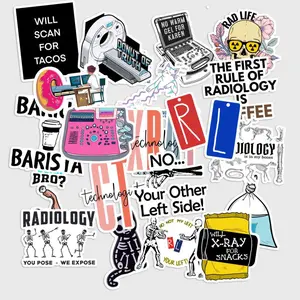Sticker Pack 20 pcs Radiology Tech Stickers, Medical Imaging Vinyl Decals
