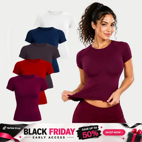 DEEFY Impact Short Sleeve Top Fitness Impact Gymwear Tanks Women Workout Sportswear Activewear
