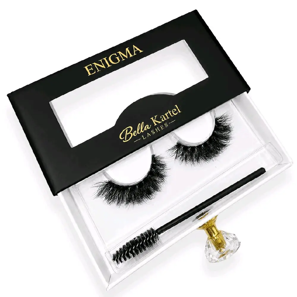 Bella Kartel Super Curly 20mm Reusable Cosmetic False Eyelashes, Makeup Accessory - Choose Your Style