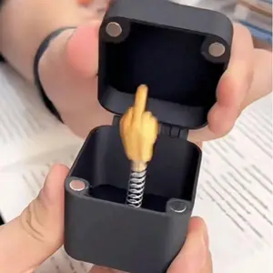 Middle Finger Surprise Gift Box, Middle Finger Box, Perfect Prank Hand Pop-Up Gift, With Box For Adults, Novelty Prank Middle Finger Hand Statue Christmas Novelty Funny Gift, Gift Box, Gem, Engagement Ring Box, Print Hand, Middle Finger,