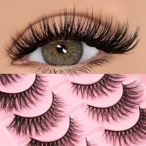 10 Pairs Thin Soft Strip False Eyelashes, Natural Fit Fake Lashes, Lightweight Reusable, Beauty Makeup Strips, Eye Lashes, Cosmetic