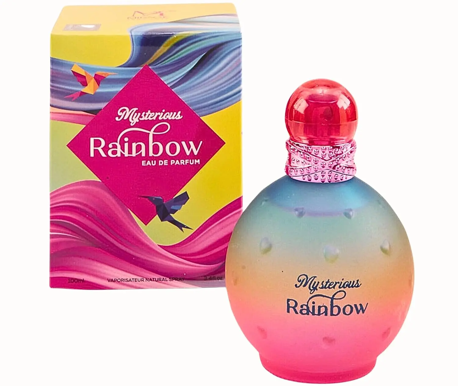 Women's Mysterious Rainbow Celebrity EDP Perfume - 3.4 oz (100ml), Sweet Floral Scent, Single Bottle by MCH Beauty Fragrances