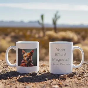 Puppy Mug Inspired by Breaking Bad - Ceramic White Mug, 11oz - Breaking Bad Inspired Coffee Cup - Walter White - Jesse Pinkman
