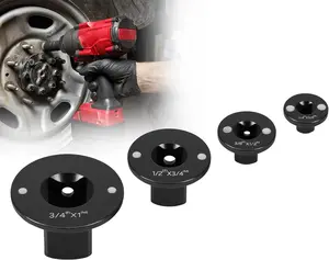 4PCS Low Profile Magnetic Impact Socket Adapter Set - Perfect for Tight Spaces, Drive Ratchet Adapter Set, 3/4" to 1", 1/2" to 3/4", 3/8" to 1/2", 1/4" to 3/8"
