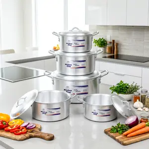 Kitchen King Cookware - Pride Casseroles Set 7,8,9,10,11″ Inches 10 Pcs Value Pack Cooking Pots