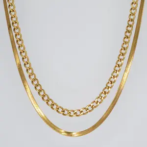 Double Layer Luxe Necklace (Gold)